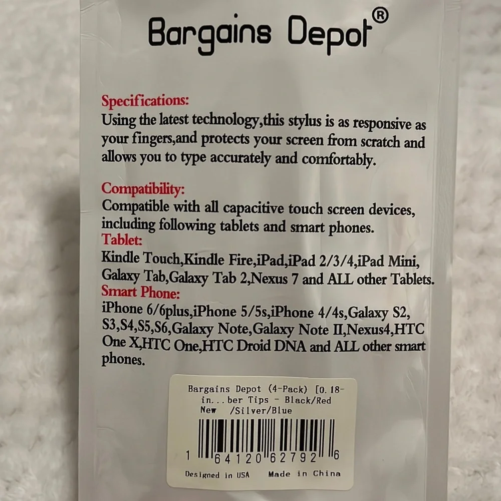 Bargains Depot High Sensitivity Stylus 4-Pack - Picture 3 of 11